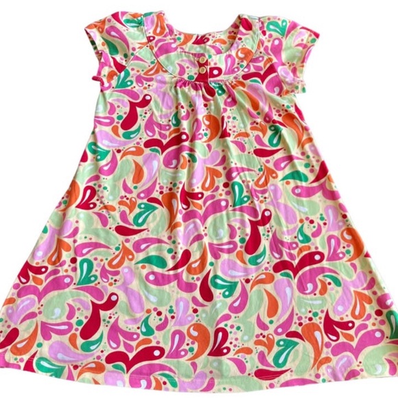 Hanna Andersson Other - Hanna Andersson size 120(6x/7) fun print short sleeved dress